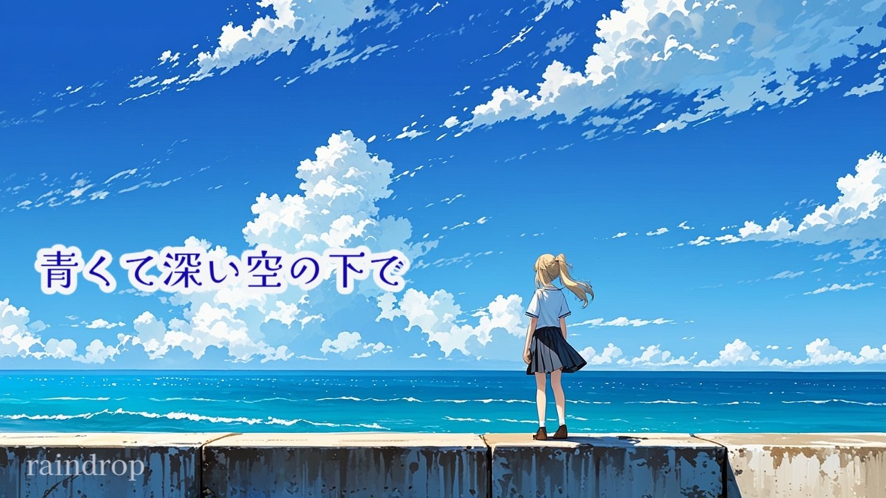 🎵FREE* 青くて深い空の下で ✦ 波のように押し寄せる想い ✦ Emotional / Anime Ballad ✦ For K
