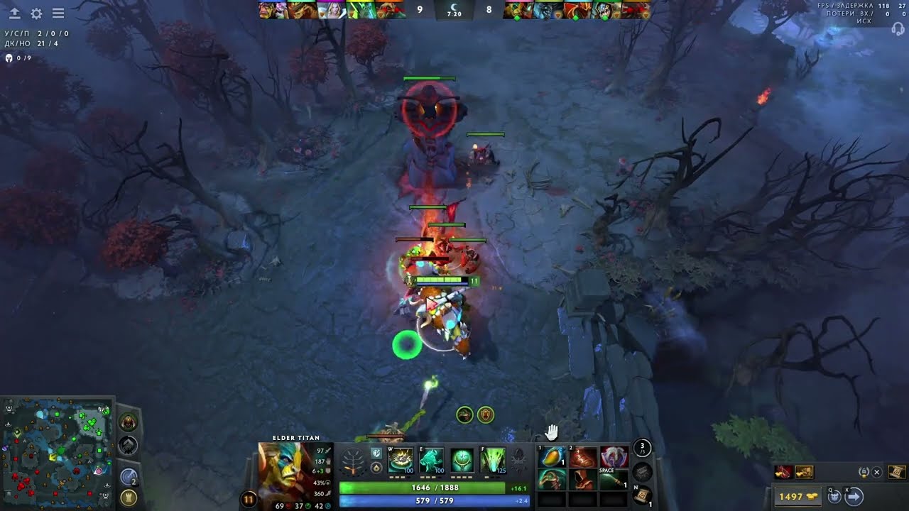 Dota 2 Игра За Элдер Титана. Часть  2/2 (Патч 7.40с)