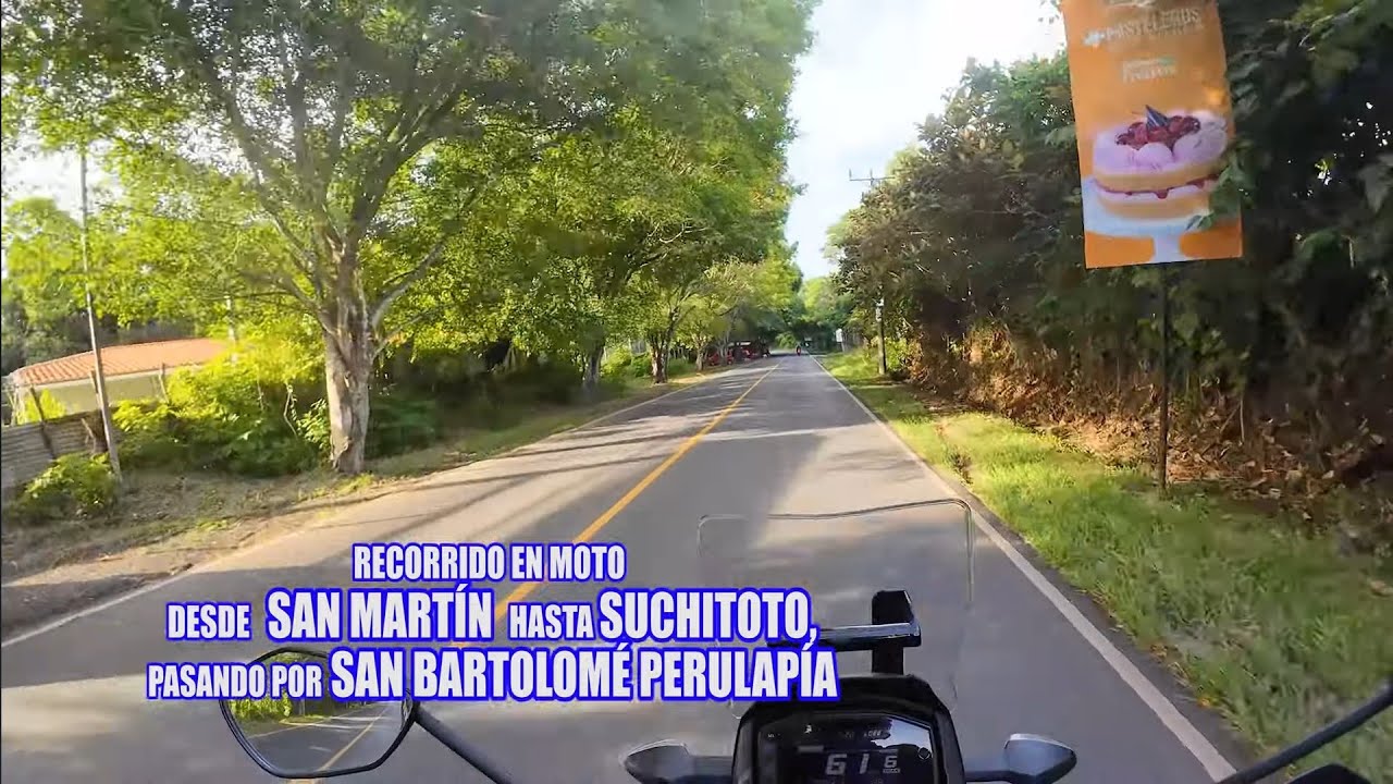 Ruta de San Martín a Suchitoto en El Departamento de Cuscatlan, EL SALVADOR