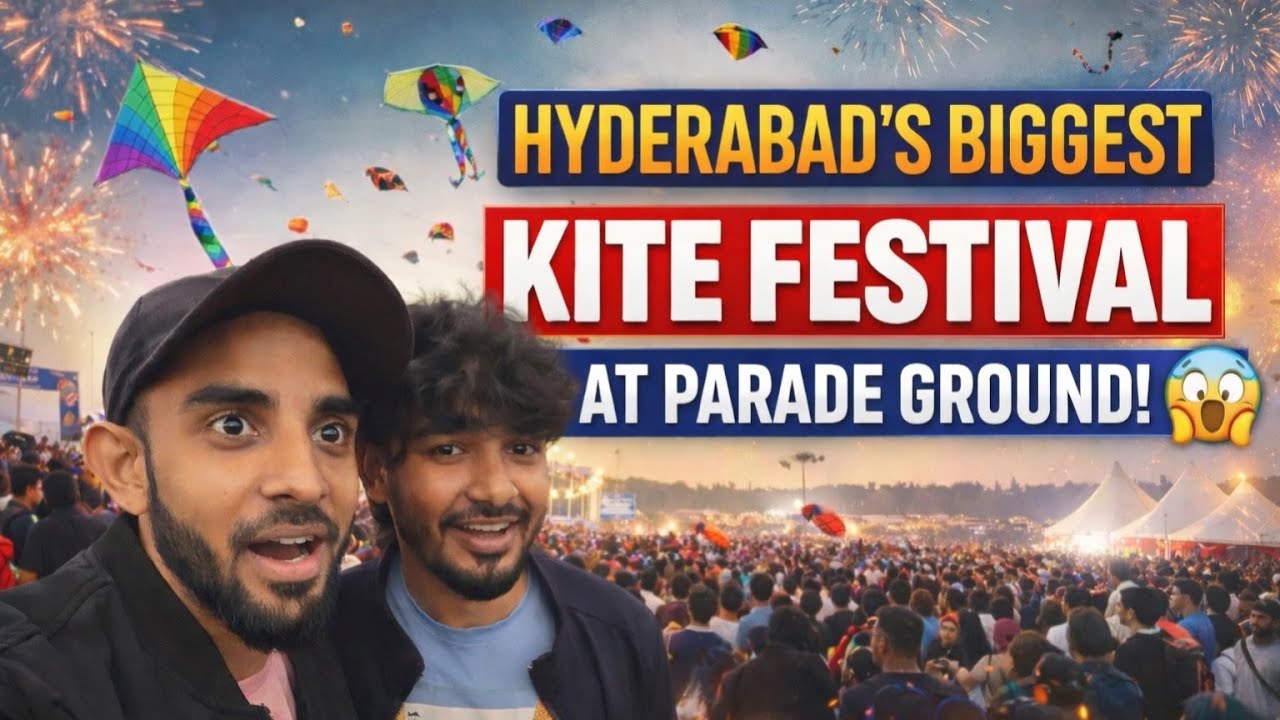 “HYDERABAD WENT CRAZY FOR KITES! 😱🪁” AT PARADE GROUND