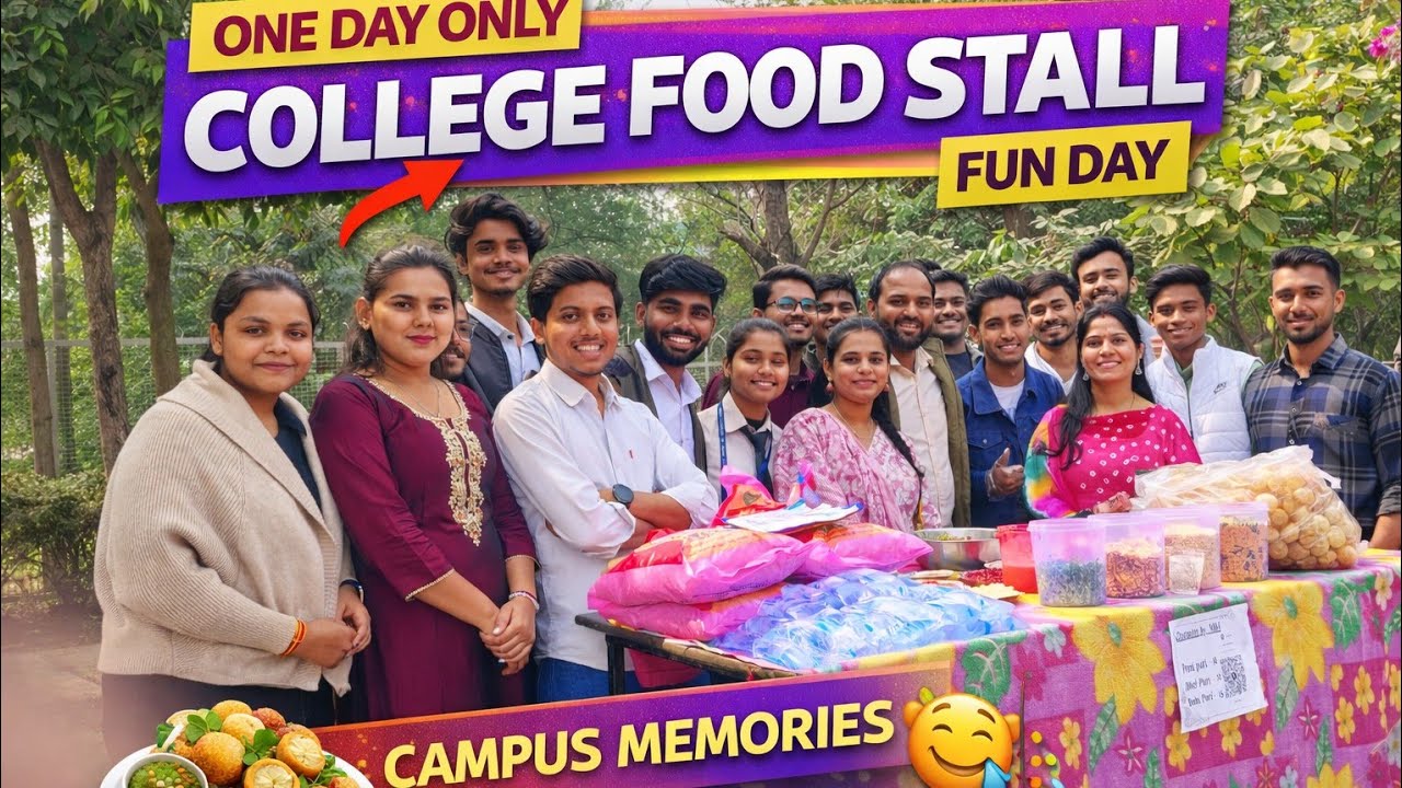 We Open Our Food Stall memories with Friends in IES University Bhopal. #vlog #bhopal