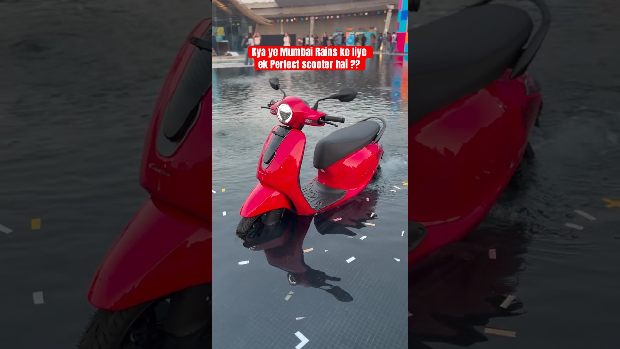 Humne Mumbai rains ka cheat code dhund nikala hai, Chetak C25 🛵⚡️🔋