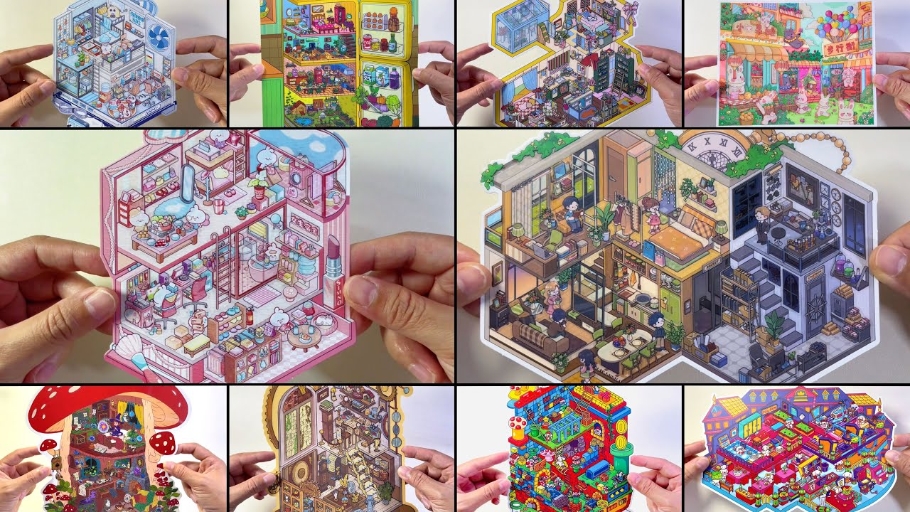 [ASMR]DIY scene sticker super long collection, 25 different super beautiful stickers~