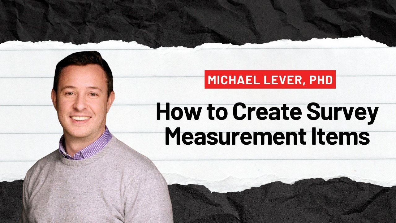 How to Create Measurement Items for a Quantitative Study