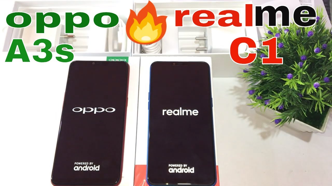 Realme c1 Vs Oppo A3s Unboxing and Compare in HIndi