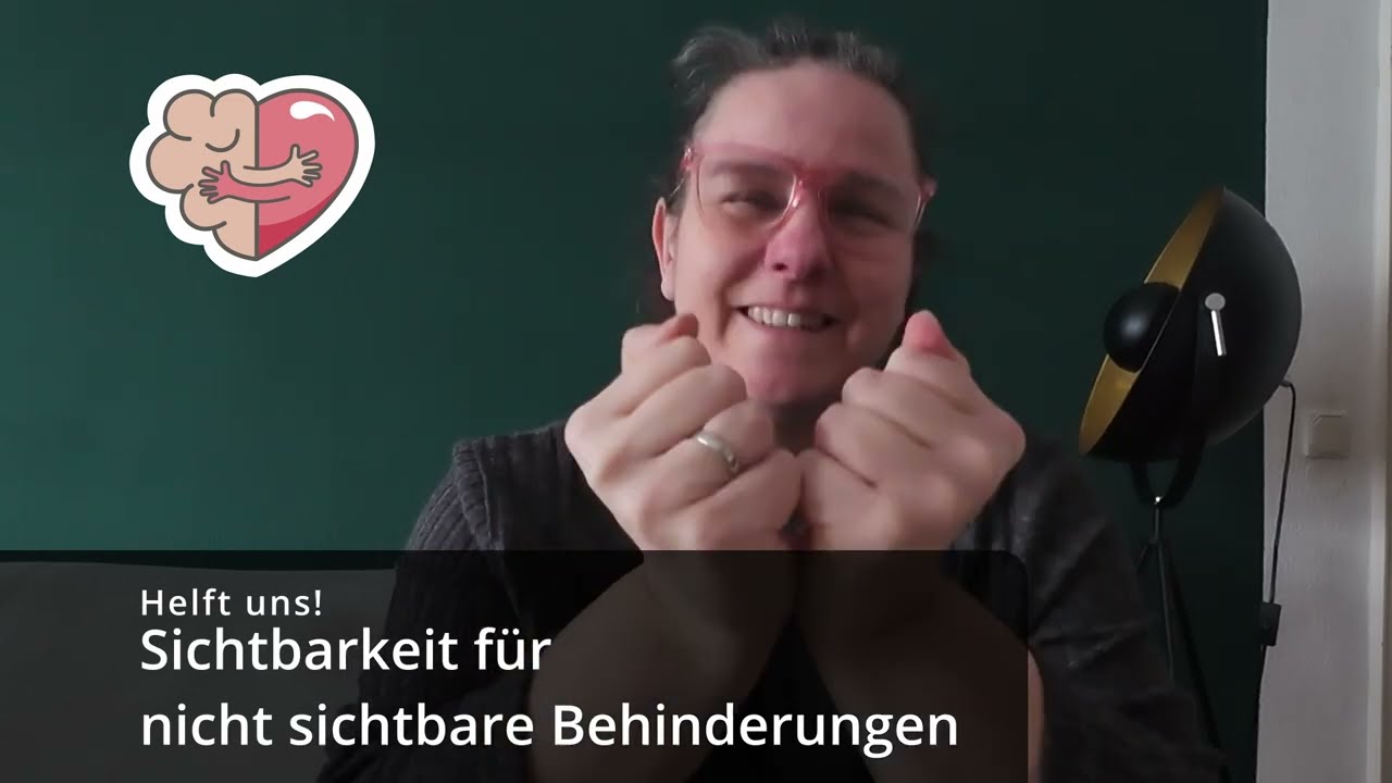 Das Zeichen f&uuml;r Sichtbarkeit von Menschen mit nicht sichtbaren Behinderungen. Helft uns!