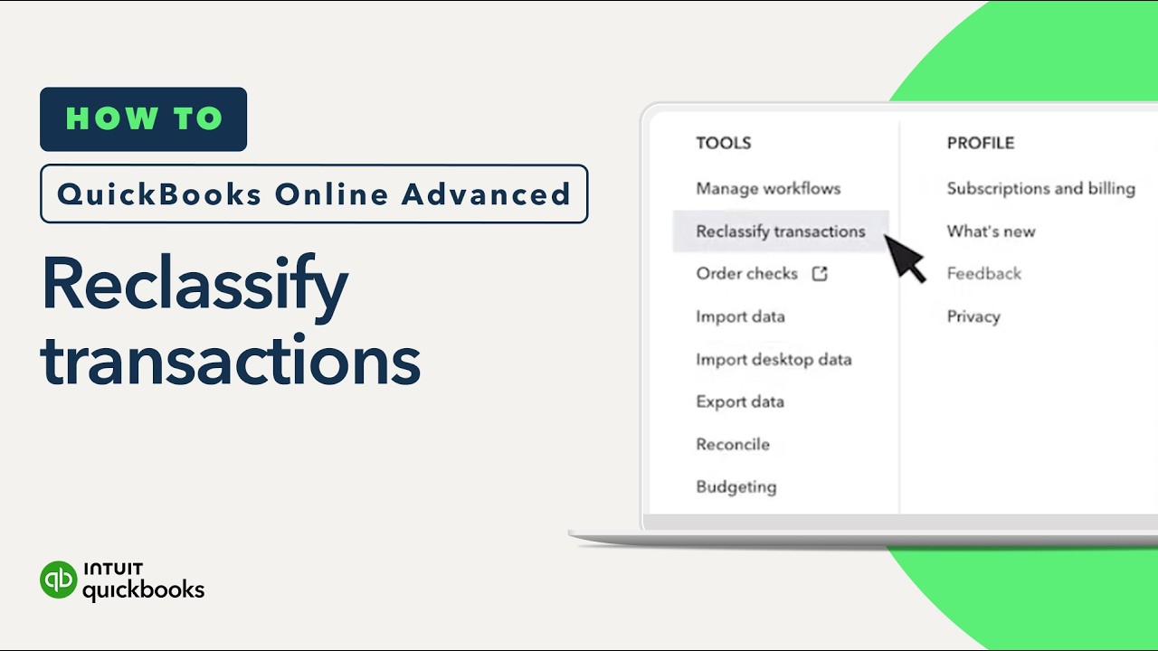 How to reclassify transactions | QuickBooks Online Advanced