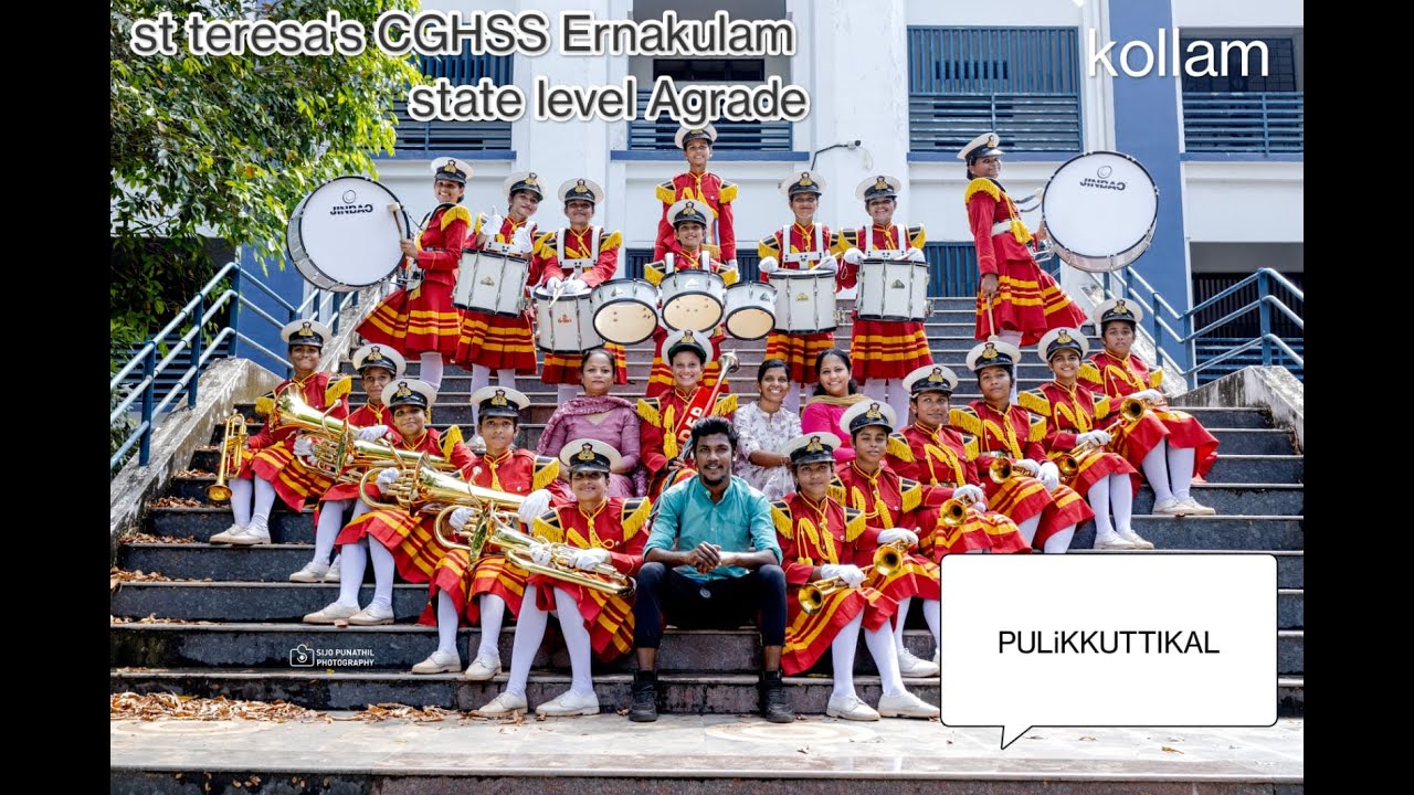 st Teresa's CGHSS Ernakulam ,school kalothsavam state level band melam A Grade  2023-2024