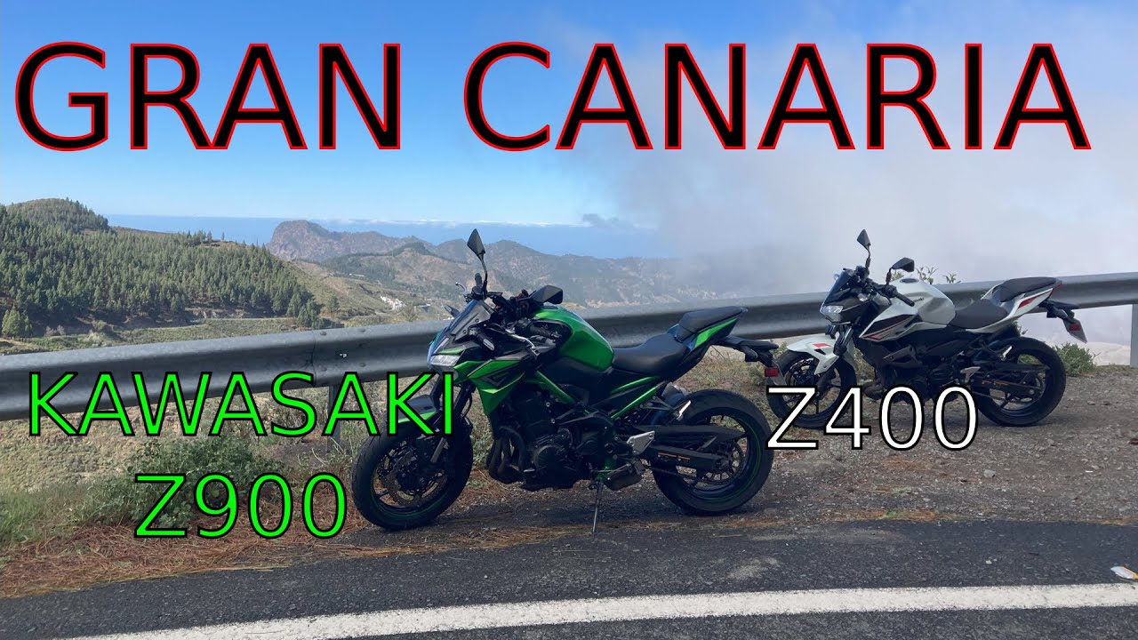 Kanárské ostrovy - Recenze Kawasaki Z900 a Z400