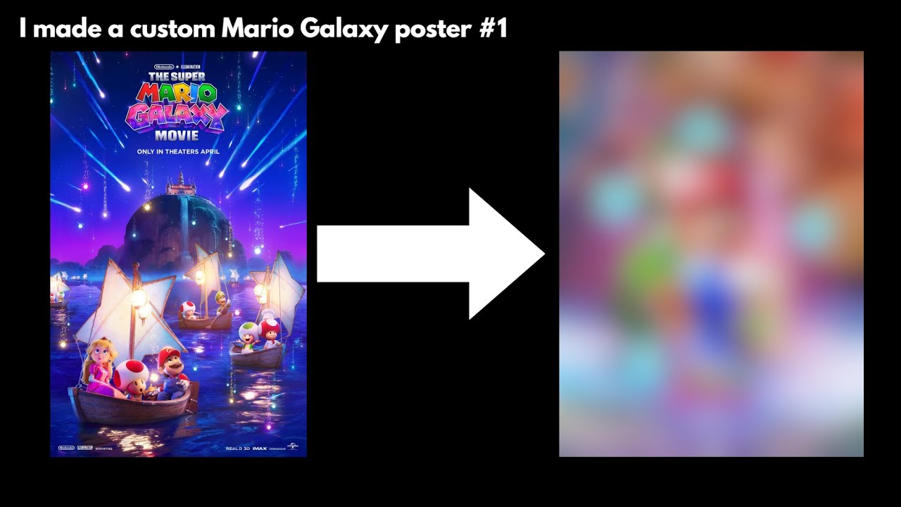 I made a custom Mario Galaxy poster #1