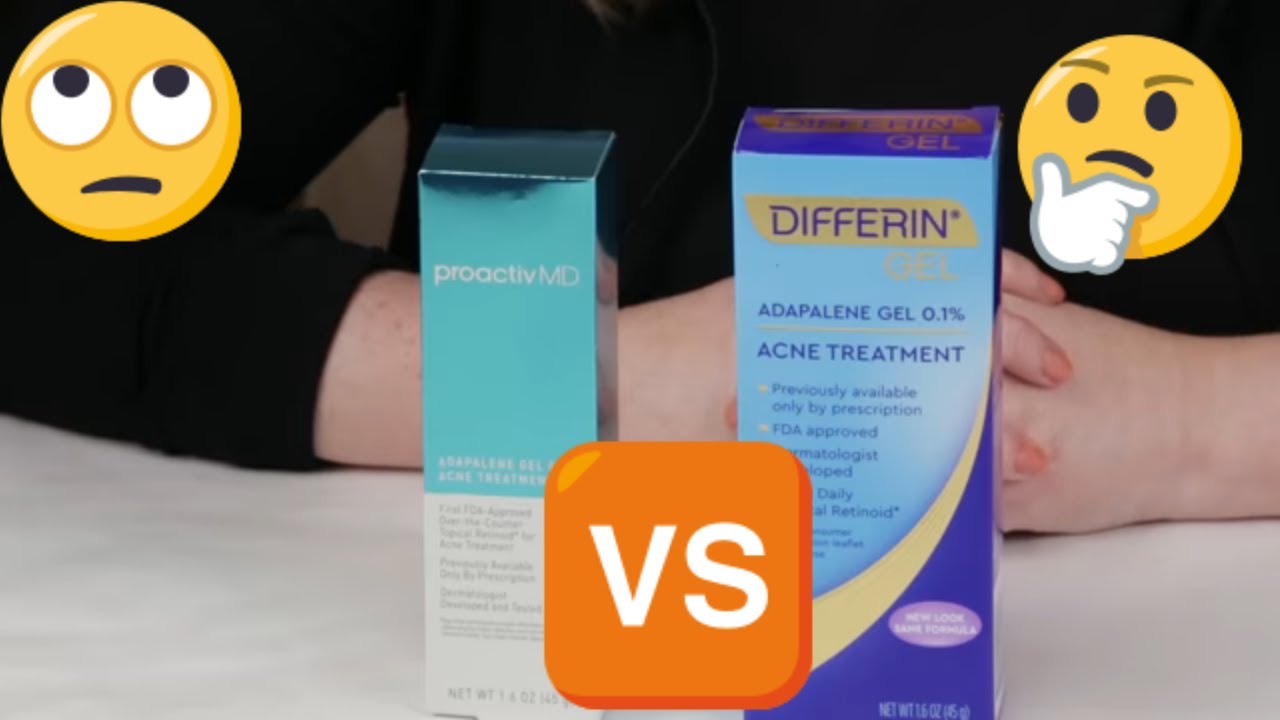 Differin Vs Proactiv MD Adapalene Acne Treatment Gel Review