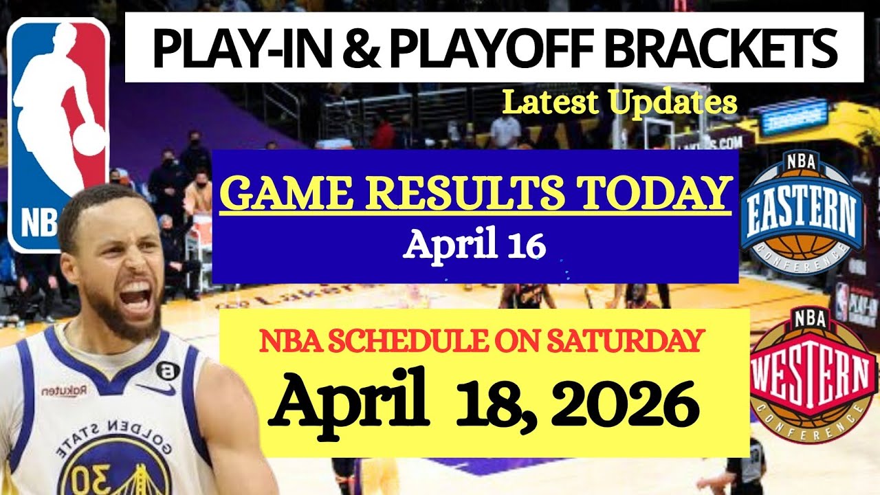 NBA STANDINGS Playoffs as of April 16 |GAME RESULTS | NBA SCHEDULE April 18, 2026 #nba  #playoffs