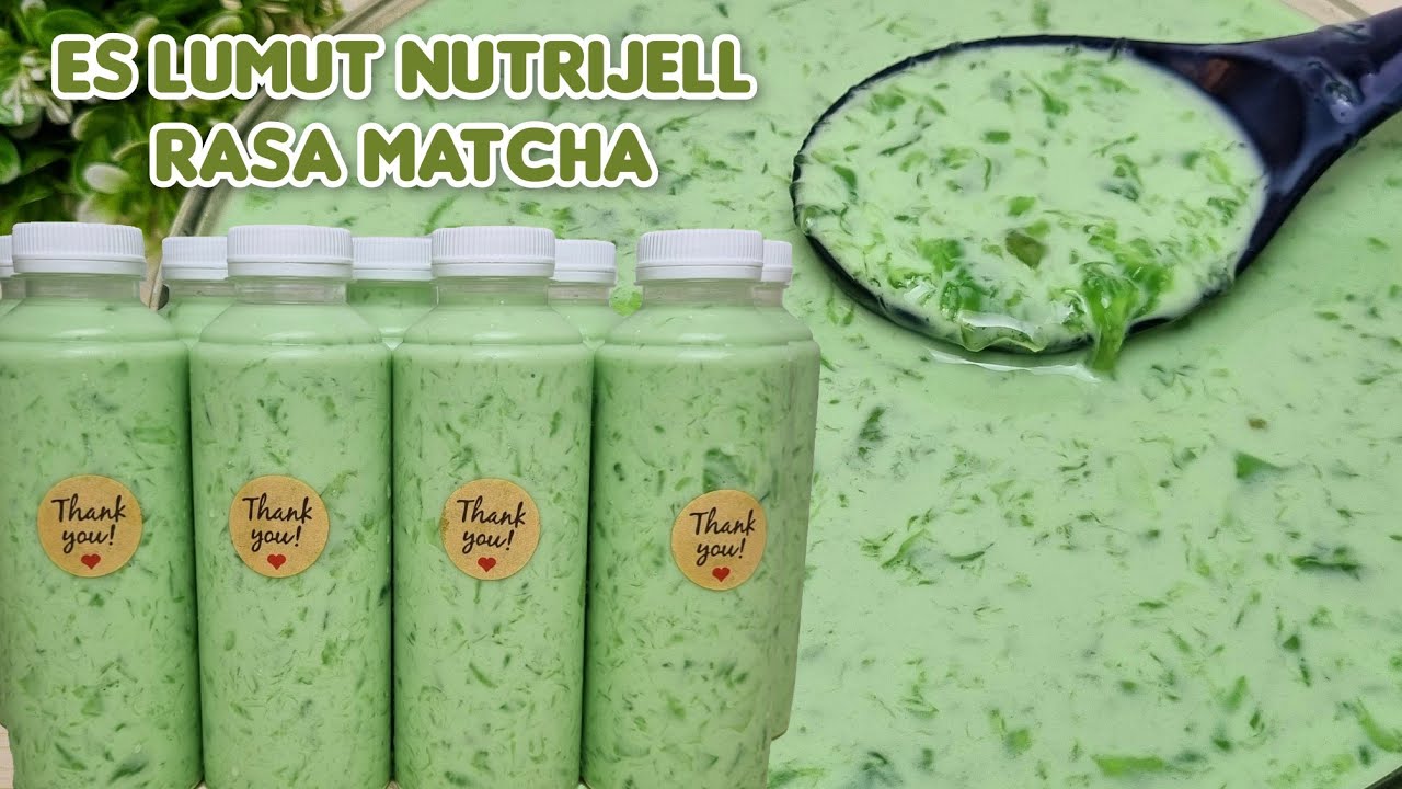 Resep Es Lumut Nutrijell Terbaru Rasa Matcha Untuk Jualan
