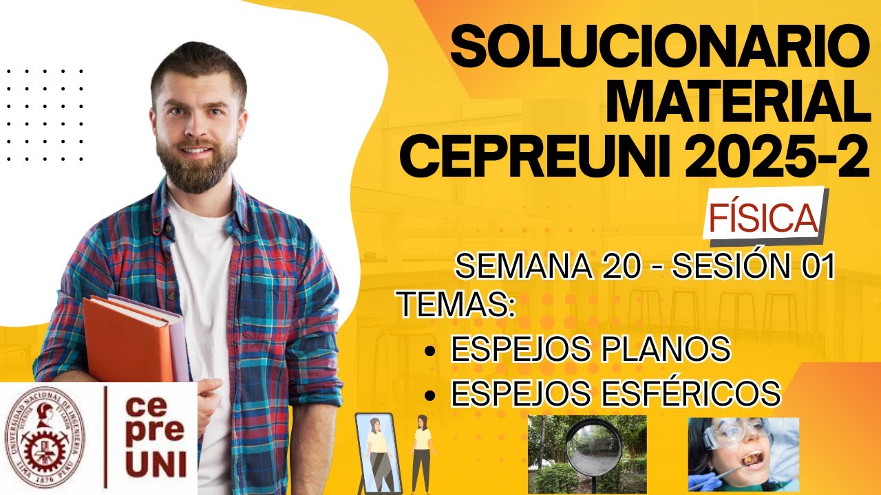 Material de estudio CEPREUNI 2025-2 (S2001) - ESpejos planos y esféricos