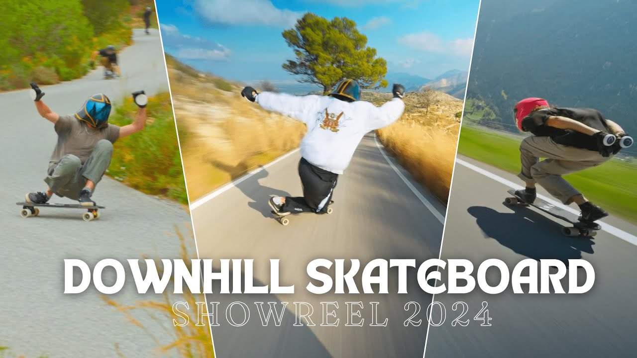 DOWNHILL SKATEBOARDING SHOWREEL 2024 - Ambroise Trauet