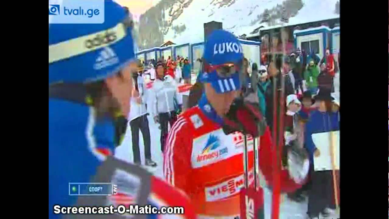 ЭКМ В Ля-Клуза после гонки, Легков-Вылегжанин