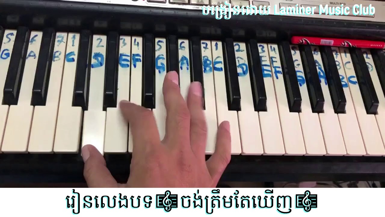 រៀនលេងបទ🎼ចង់ត្រឹមតែឃើញ🎼 #រៀនភ្លេង