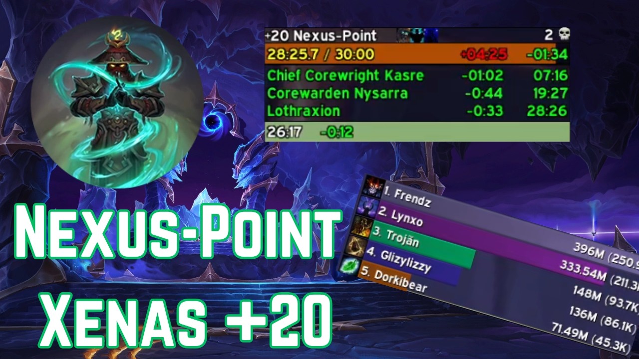 Забег в Nexus-Point Xenas +20 в случайной группе | Вид от лица монаха-пивовара из MoH (танк) | Mi...