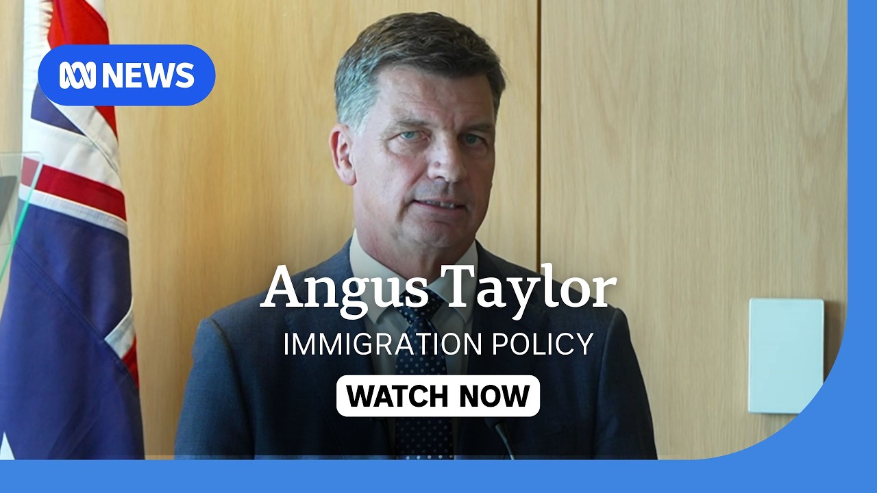 Opposition leader Angus Taylor details first part of Coalition's immigration policy | ABC NEWS