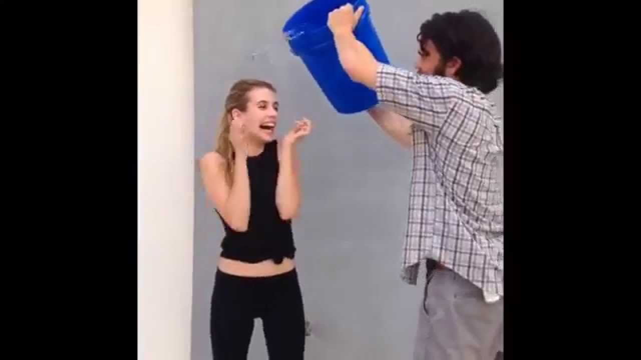 Emma Roberts Ice Bucket ALS Challenge