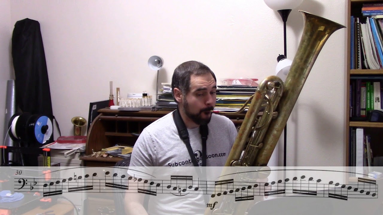 Bassoon Etude of the Week #19 (Sarrusophone)