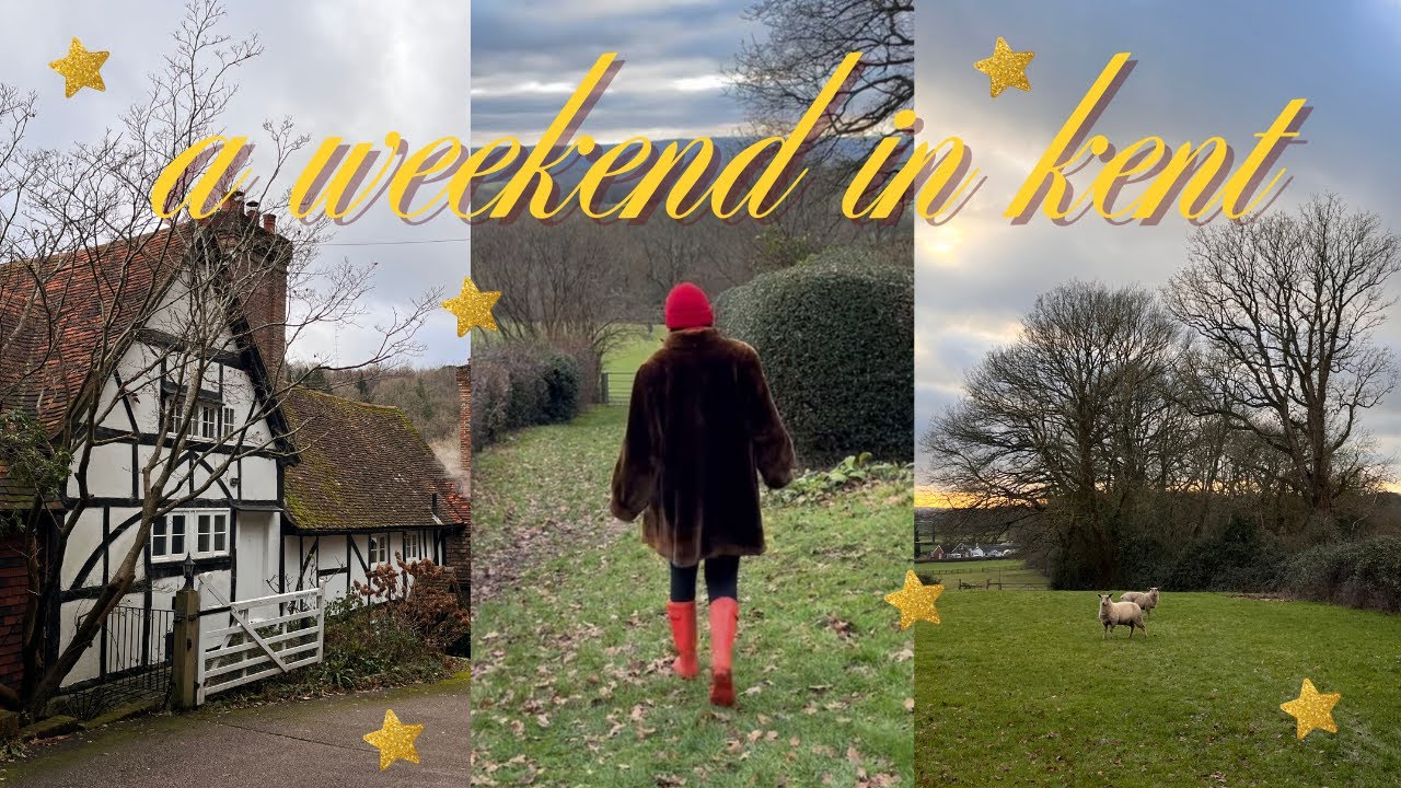 a weekend escape to kent | reading harry potter, a country walk & a birthday cake 🌾 ☁️ 🍰