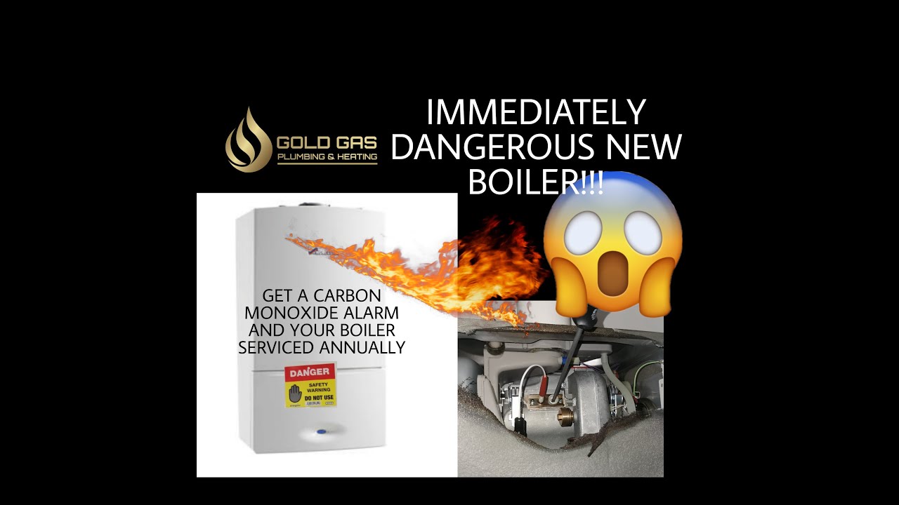 IMMEDIATELY DANGEROUS NEW OLD BOILER - WHY YOU NEED A CARBON MONOXIDE ALARM & YEARLY SERVICE