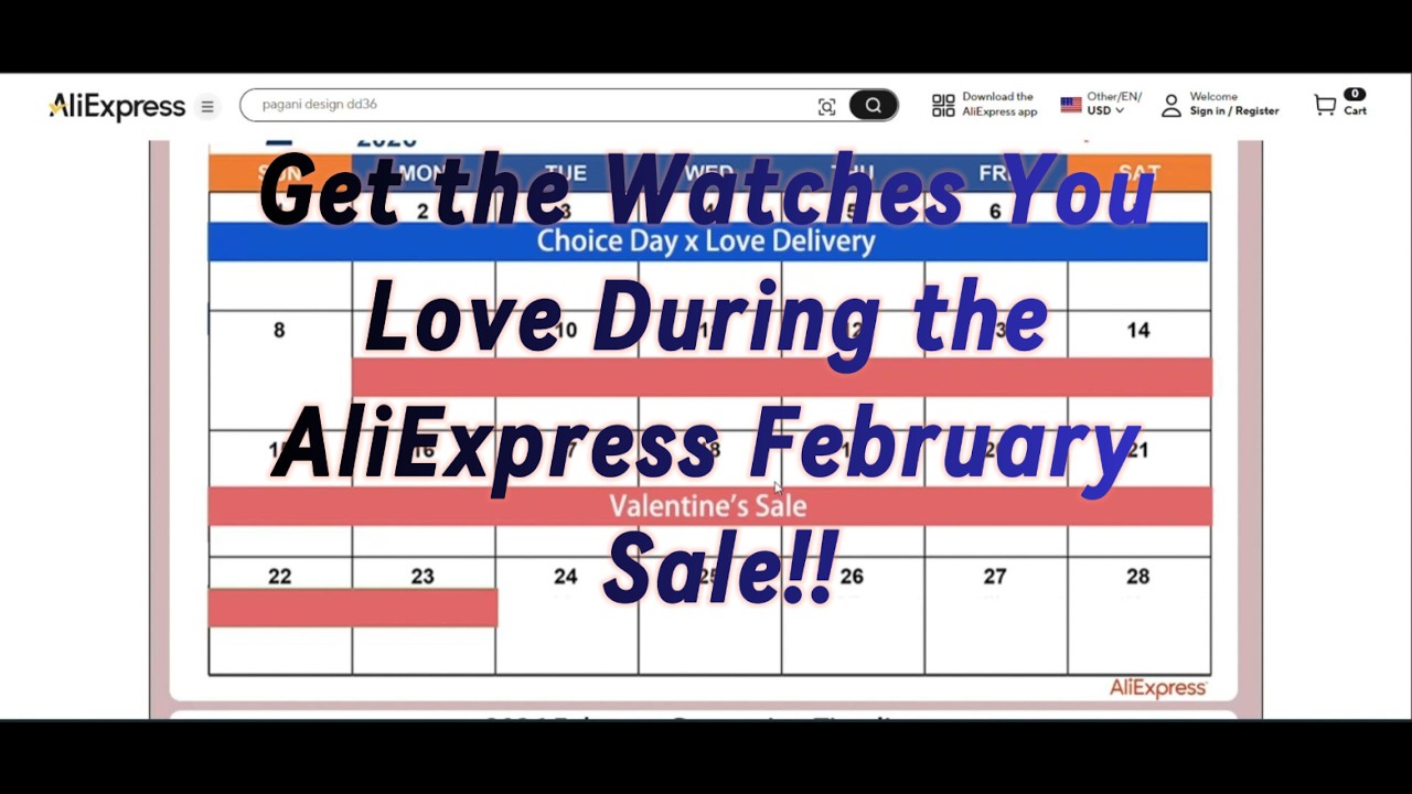 AliExpress February Sales Calendar is Out! I OWN MOST of These Watches Already!
