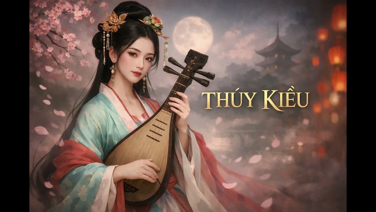 THÚY KIỀU Ở LẦU NGƯNG BÍCH – Nhạc Cổ Phong Buồn Day Dứt | Phổ Thơ Nguyễn Du | Sáo Trúc & Đàn Tranh