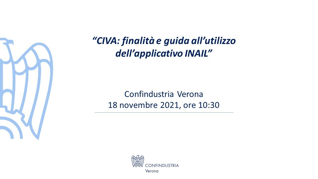 CIVA: finalità e guida all’utilizzo dell’applicativo INAIL