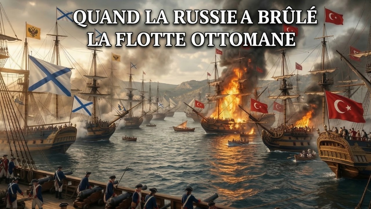 Bataille de Tchesmé 1770 | La défaite navale la plus catastrophique subie par l’Empire ottoman