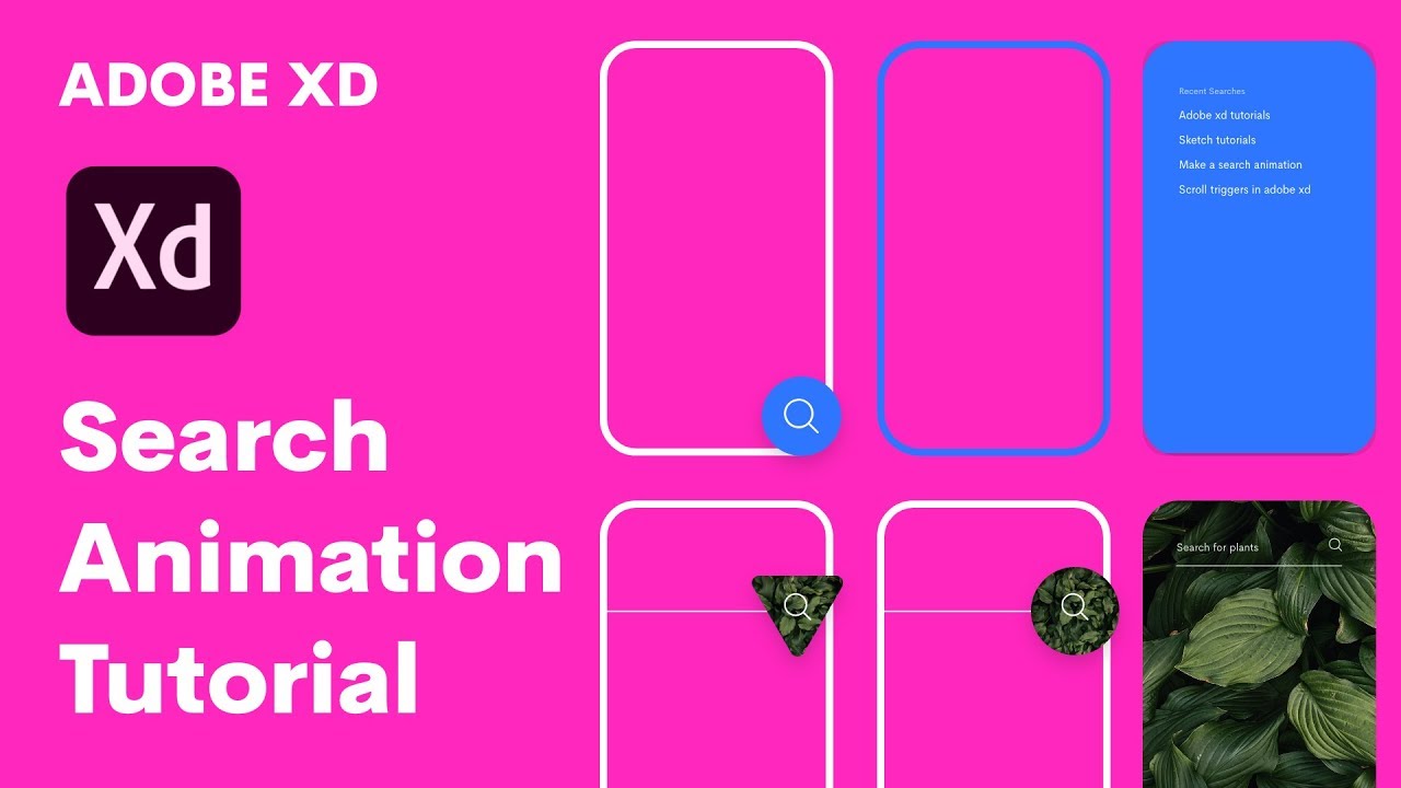 Smooth Search Animation in Adobe Xd | Auto Animate + Polygon Tool | Design Weekly