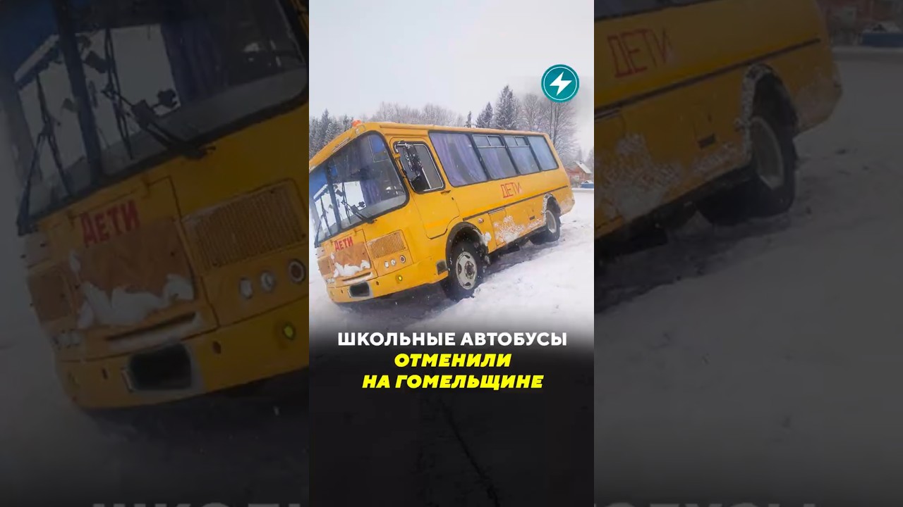 School buses canceled / News #minsk #cyclone #weather #winter #snowfall #bad weather #forecasters