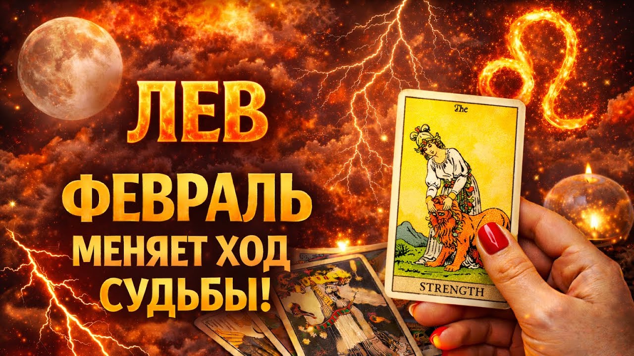 ❄️🍀 ЛЕВ,♌️, ФЕВРАЛЬ МЕНЯЕТ ХОД СУДЬБЫ ♻️🌑🔮 таро | ✨ гороскоп | ⚡ нежданно