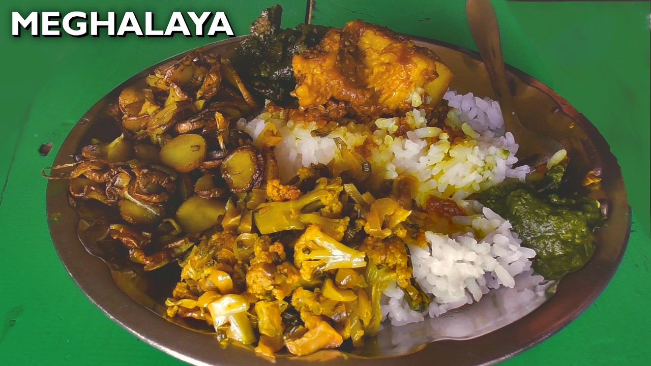 Traditional Khasi Food in Shillong, Meghalaya