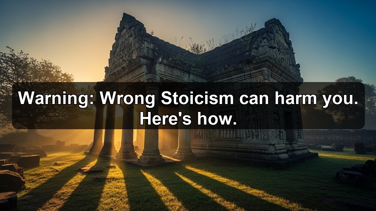 The Dark Side of Stoicism: When Resilience Becomes Isolation
