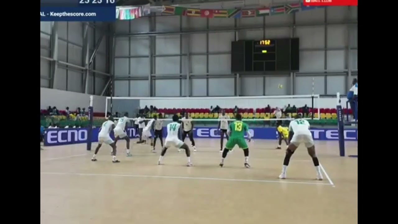 beninFinances VS ghana prisons###mat hhighlights of the opposite players,,serves,blocks and attacks.