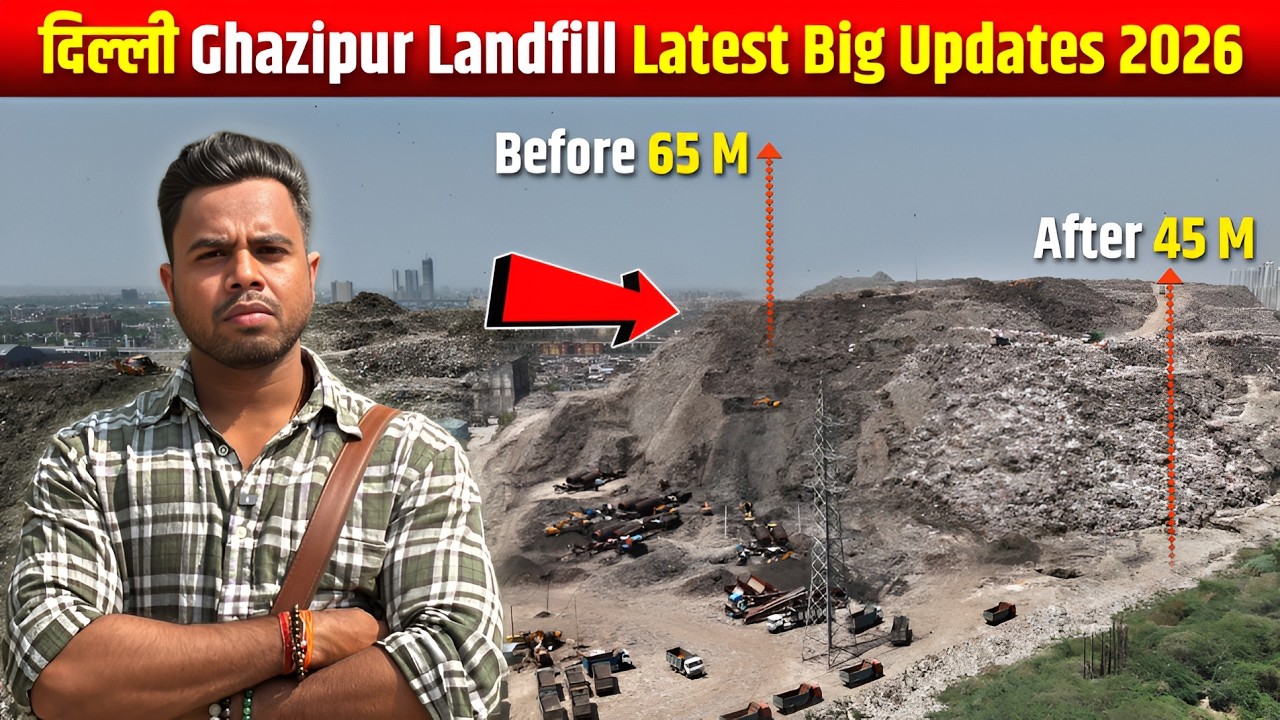 Delhi Ghazipur Landill Latest Big Update 2026 | bjp Govt Delhi Becoming Delhi Garbage-Free Soon ?