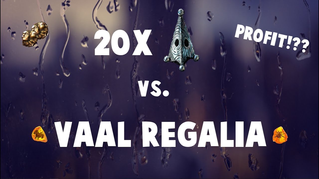 20 RESONATORS VS. VAAL REGALIAS EXPERIMENT! (Path of Exile Fossil Crafting)