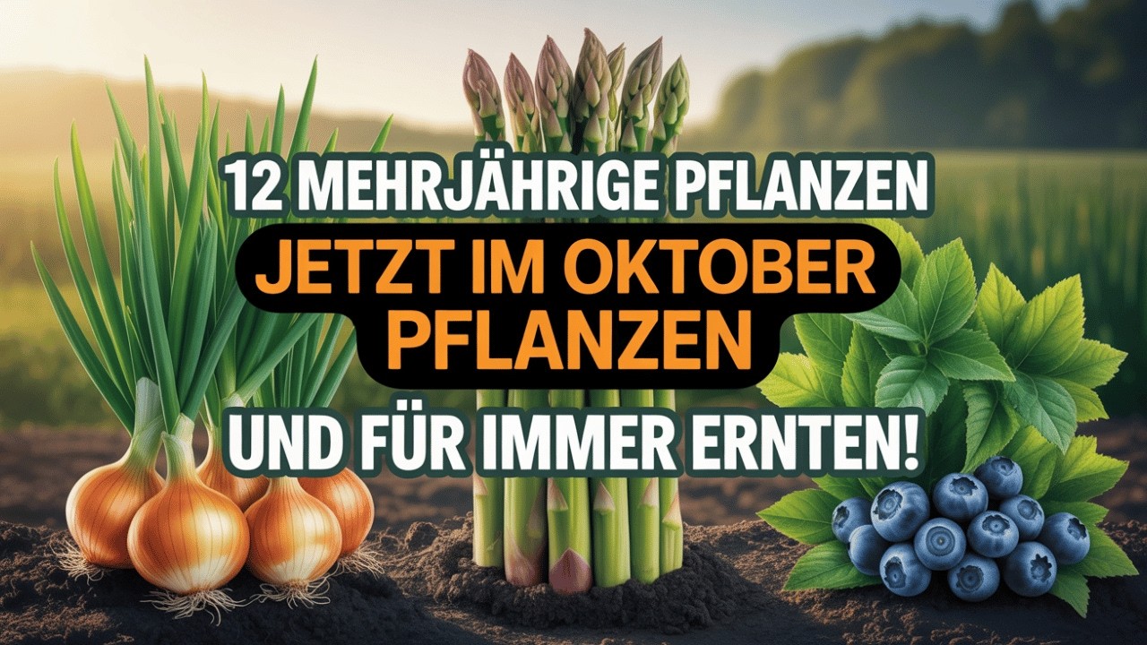 Pflanze diese 12 Mehrj&auml;hrigen Pflanzen im Oktober und ERNTE f&uuml;r IMMER!