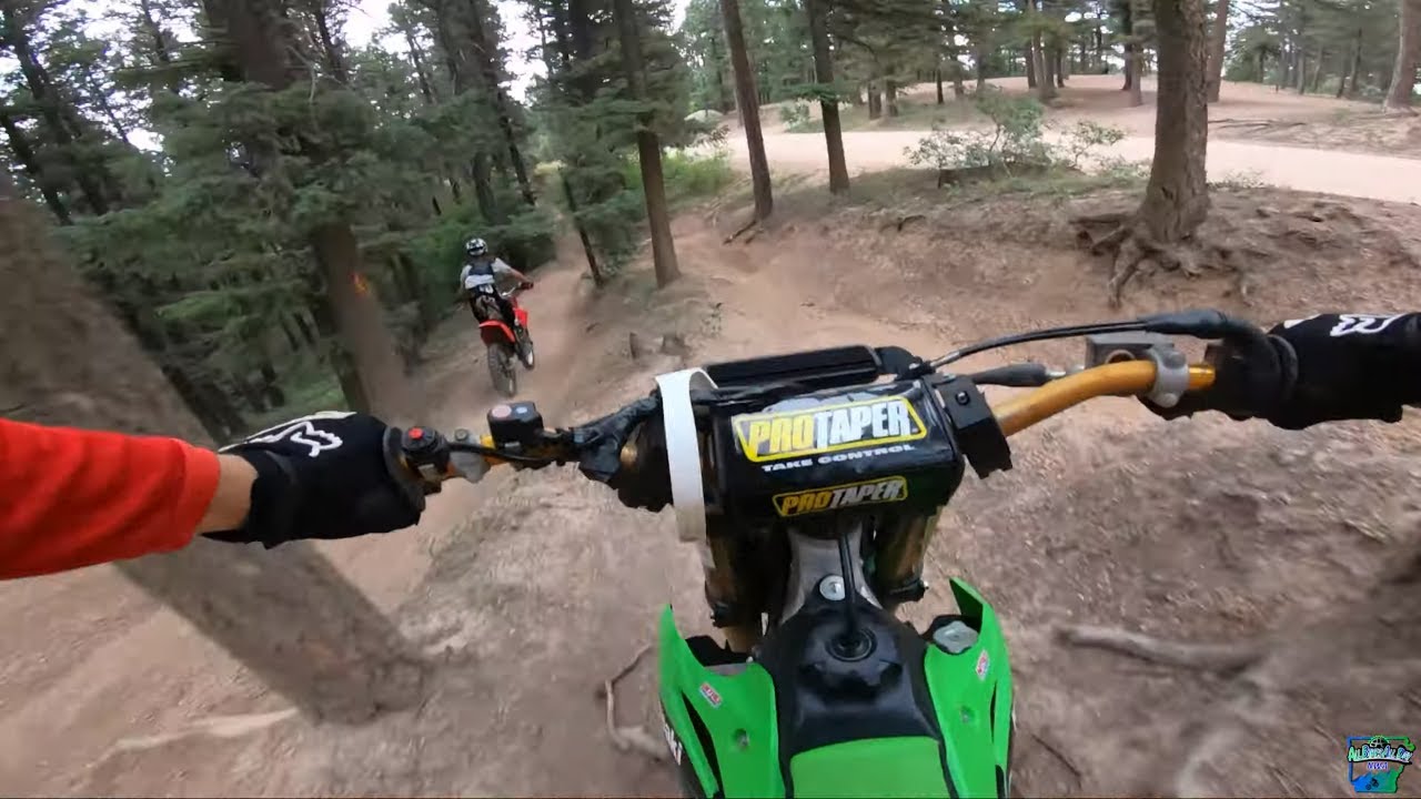 Insanely Fun Dirtbike Trails, Rampart Range Colorado