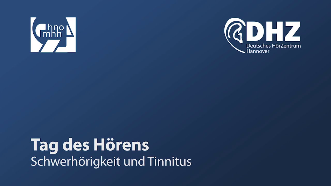 Tag des Hörens 2021 - Schwerhörigkeit und Tinnitus