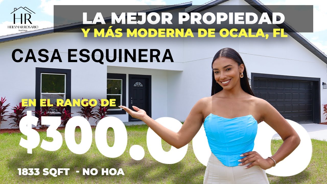 😱 LA CASA ESQUINA Y MODERNA MÁS BARATA DE TODO OCALA | NO HOA | MUCHO TERRENO
