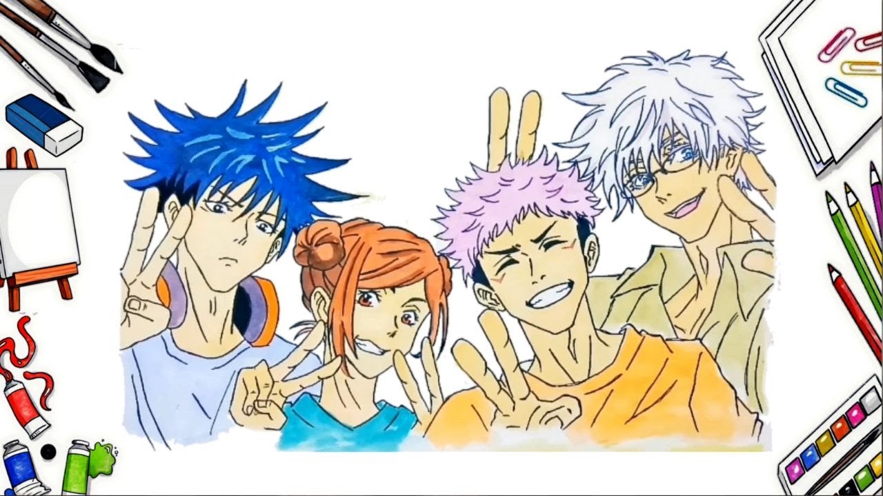 Cara Menggambar Anime JUJUTSU KAISEN