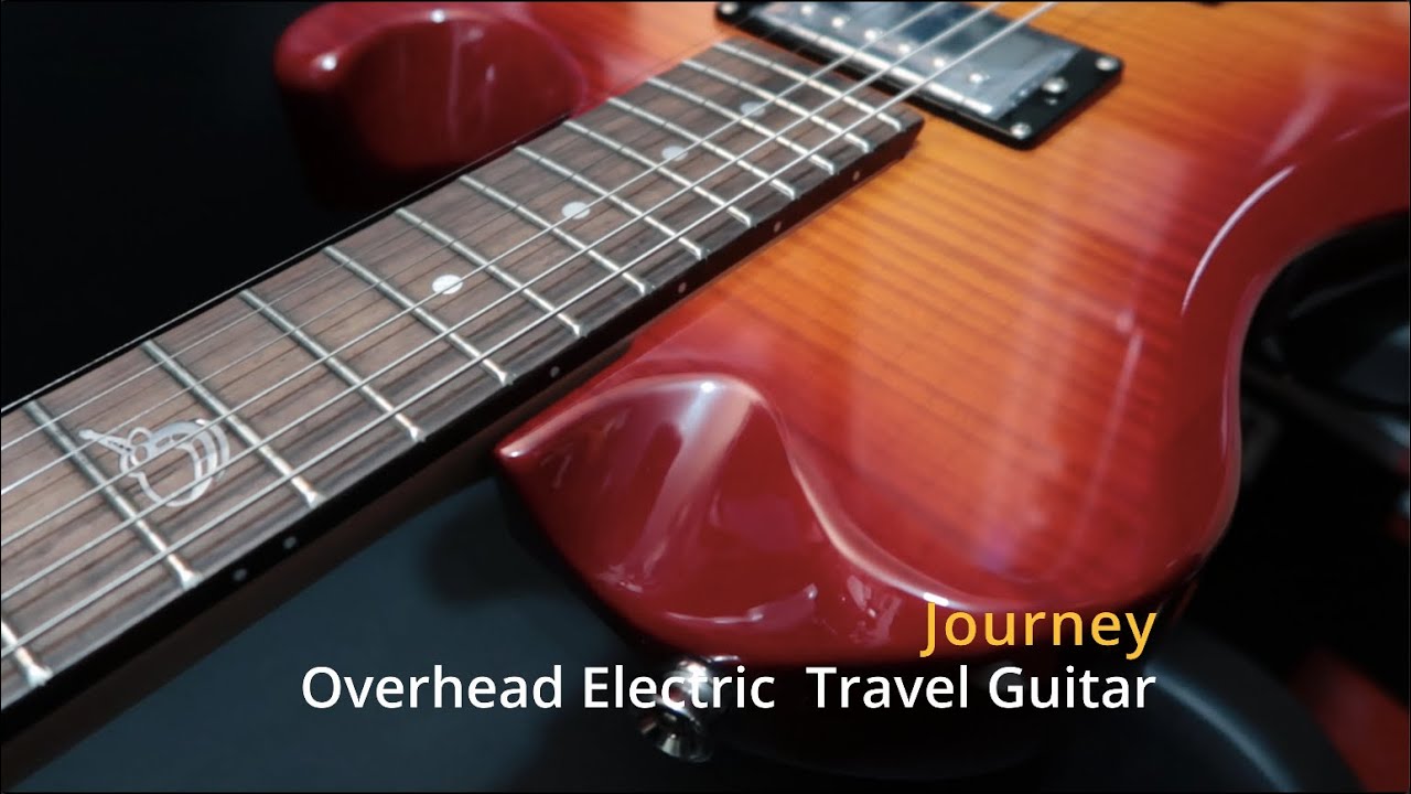 The Ultimate Travel Electric Guitar!!!  Journey Overhead Electric Travel Guitar in Dark Cherry Burst