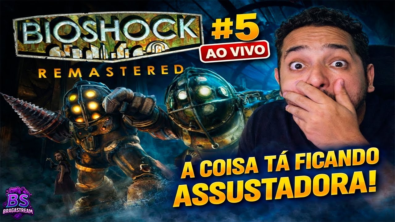 BIOSHOCK REMASTERED 🔥 JOGANDO NO DIFICIL EM PT-BR! | Começando essa obra-prima AO VIVO