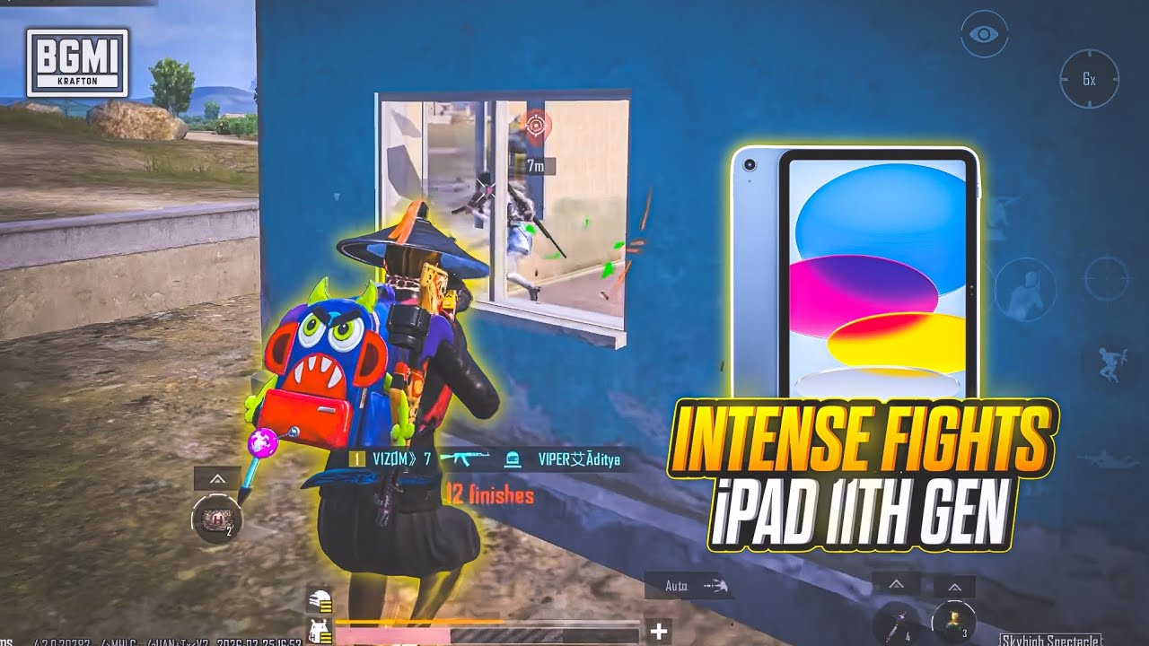 iPAD 11TH GEN INTENSE CLUTCHES⚡ || iPAD 11TH GEN BGMI/PUBG TEST || Vizom Gaming