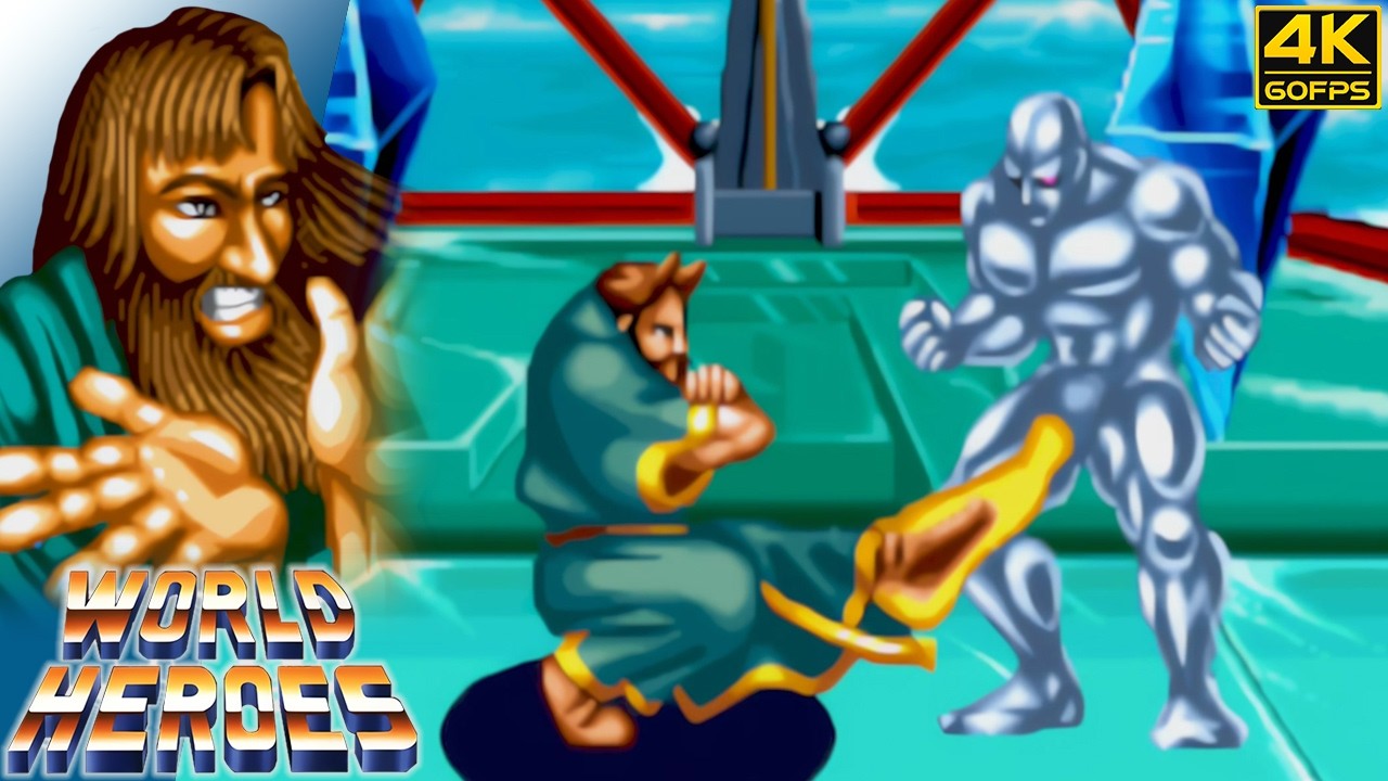 World Heroes - Rasputin Normal Mode (Arcade / 1992) 4K 60FPS