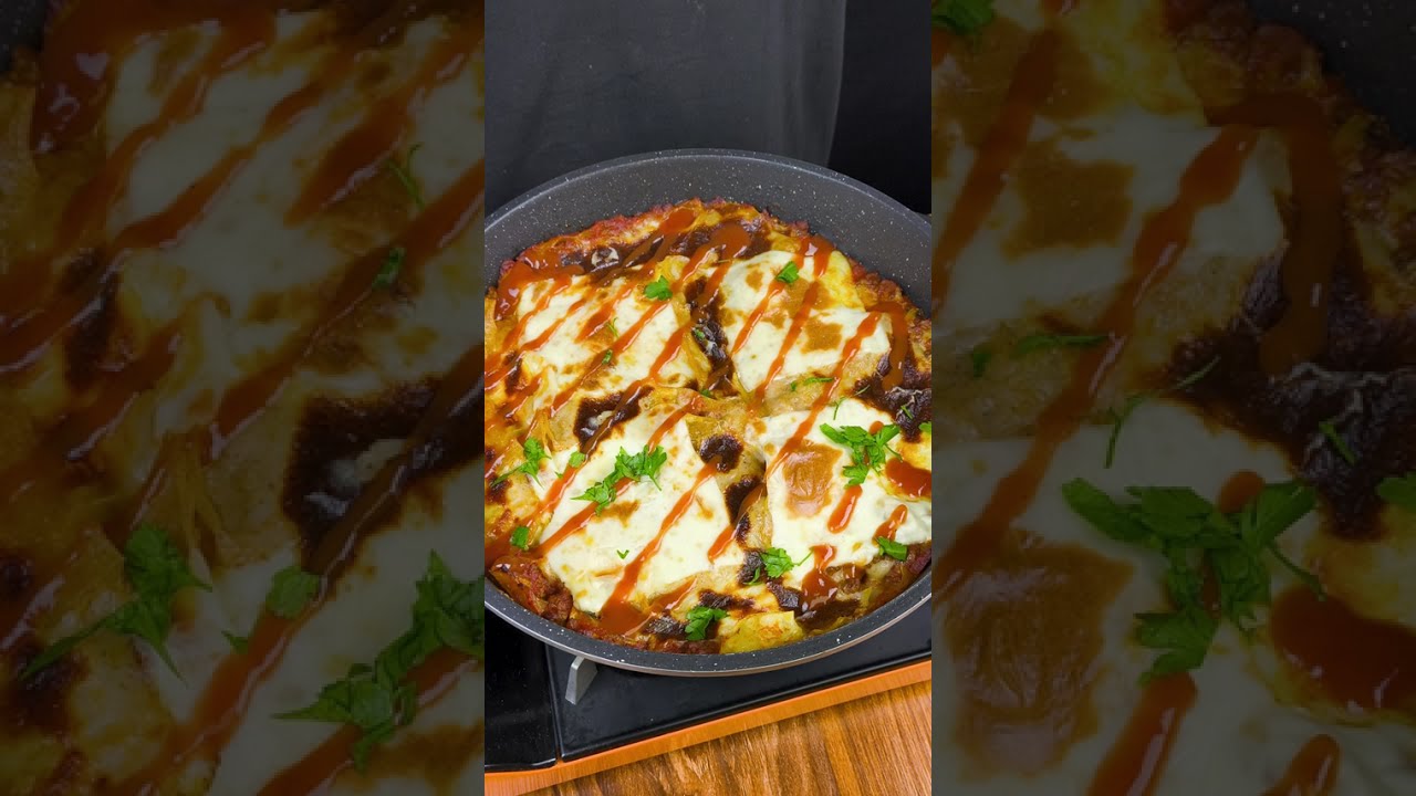 Easy Pan Lasagna Recipe | Super Cheesy & Tasty Snack to Make at Home 🍝🔥