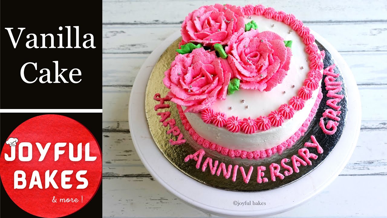 Vanilla Cake | Easy and Simple Vanilla Cake Decoration
